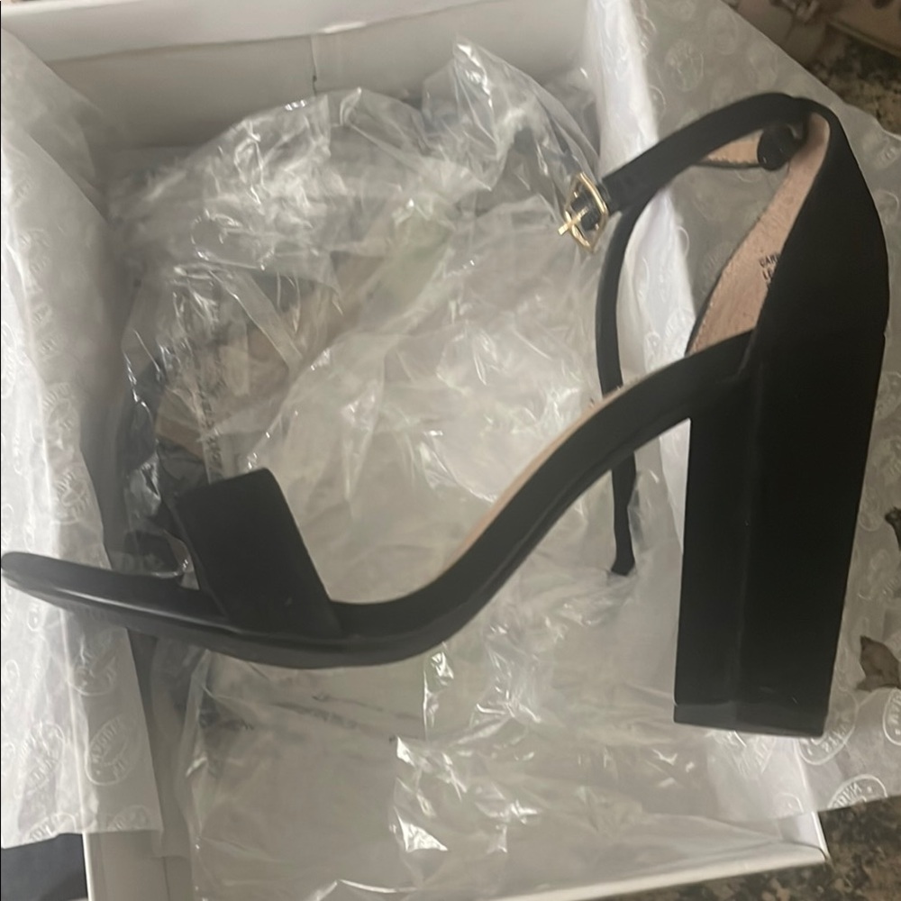 Steve Madden Black Suede Heels